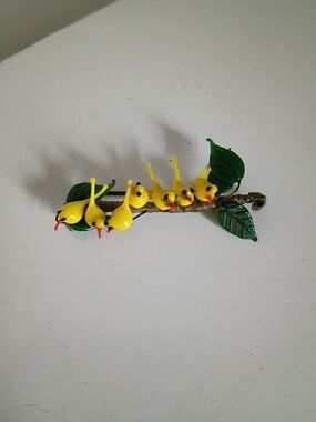 Vintage Murano Glass Canary Brooch